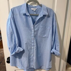 Old Navy Light Blue Women's Button Down Shirt